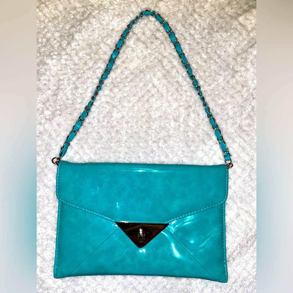 Caché turquoise purse/ Like New
